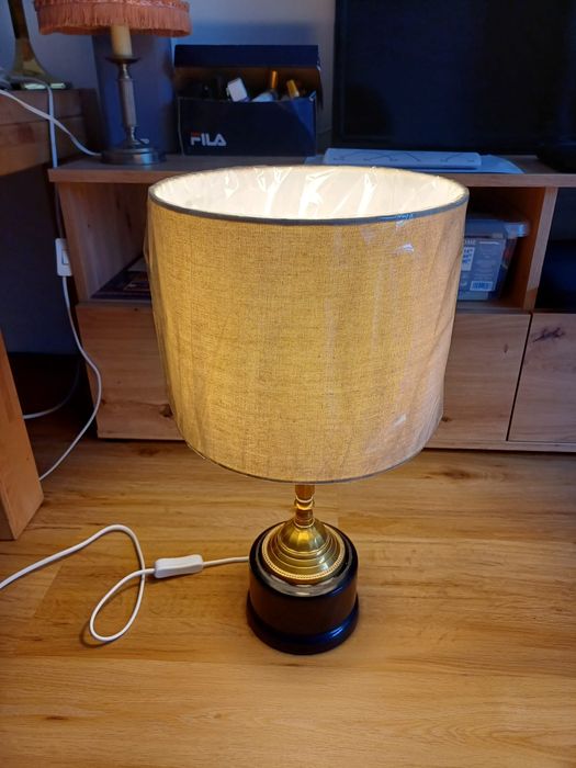Accesoriu decorațiune lumina vintage colectie alama lemn Anglia 1930