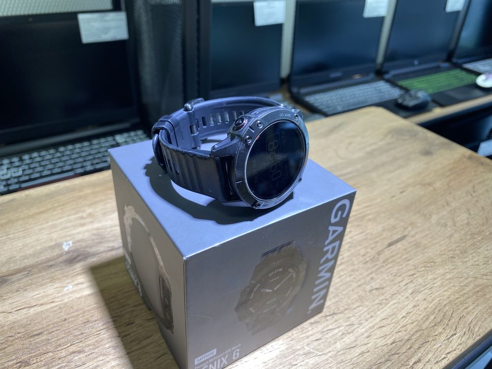 Смарт-часы Garmin Fenix 6, сапфировое стекло, полный комплект,10265/А1