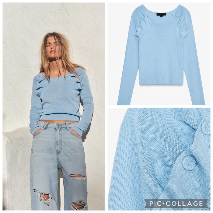 Zara блузка плетиво размер С