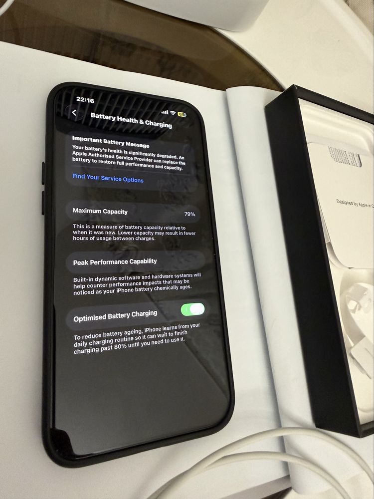 Apple Iphone 13 Pro Max 128 GB Graphite 79% battery
