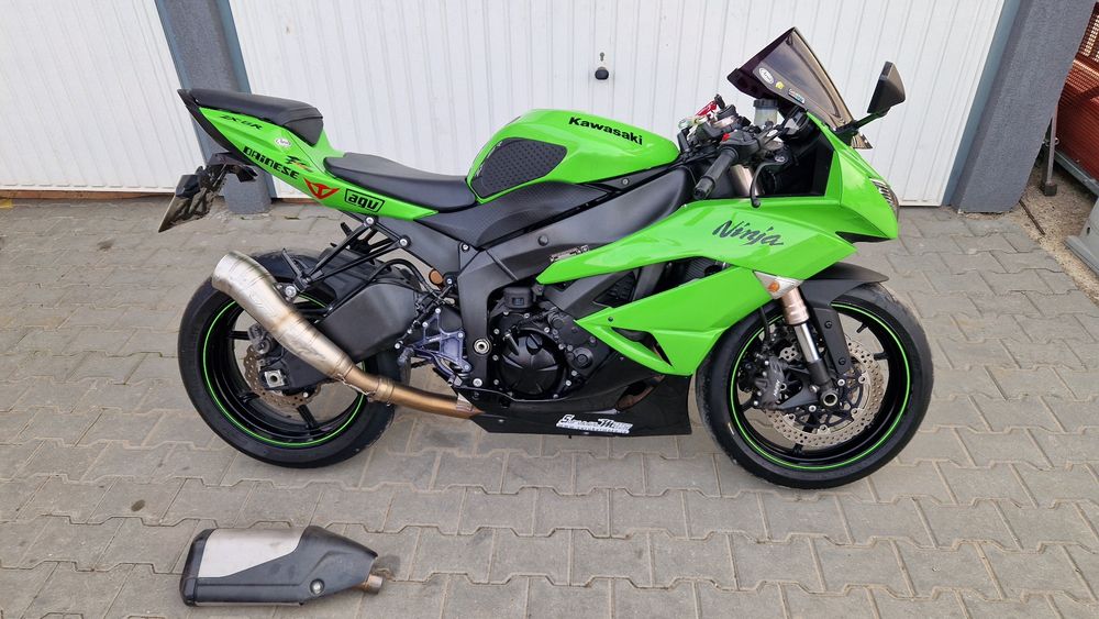Kawasaki Ninja Zx6r 2009 2010 motocicleta verde 636 zx6 r
