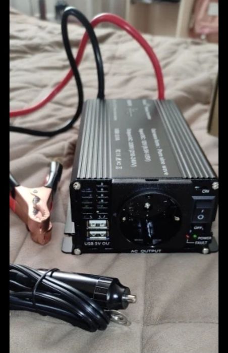 Vand Invertor cu undă sinusoidală pură DC 12V la AC 220V-240V/1000W