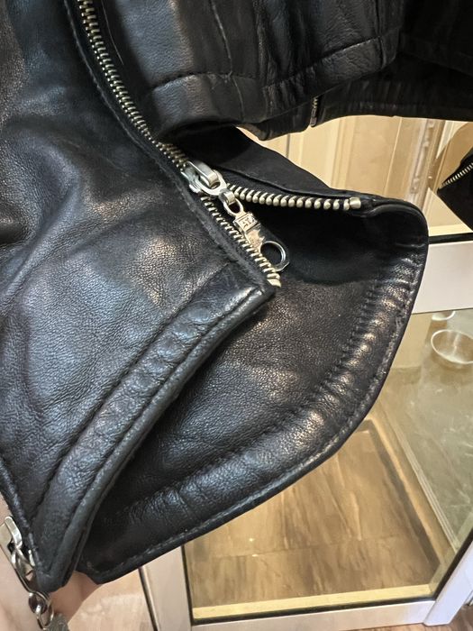 Кожено яке естествена кожа с яка от лисица