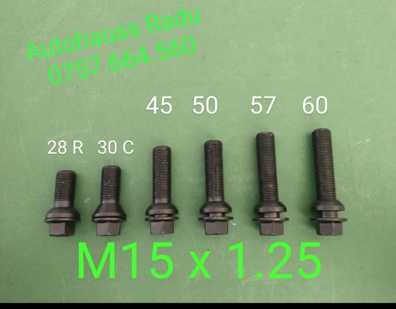 Prezoane M15 Mercedes GLS W167 și GLE filet M15 x 1.25 lungime 28- 60