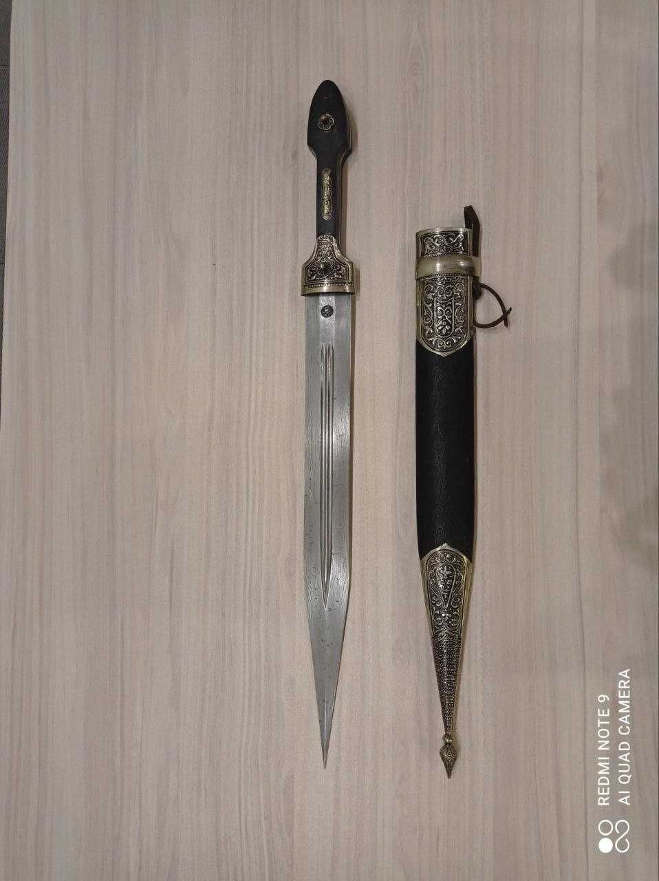 Кавказки кинжал, дамаска стомана, Дагестан, Кизляр