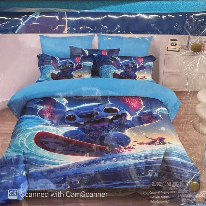 Lenjerie pat copii- 4 piese
