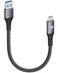 Cablu USB C CONMDEX scurt 30 cm/0,3 M 10 Gbps Date USB3.1 Gen2 Tip C