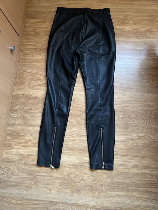 Черен кожен клин Zara