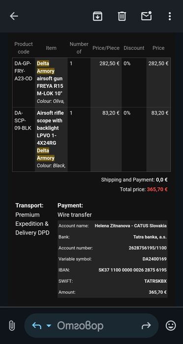Delta Armory R15 Freya 10"