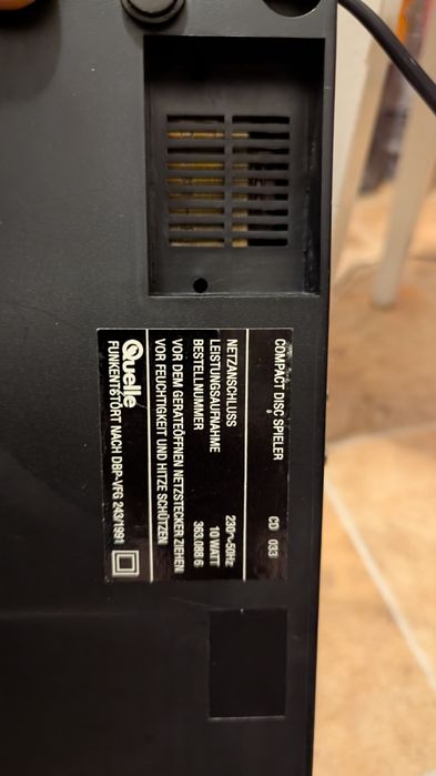 Cd player Quelle cd 033