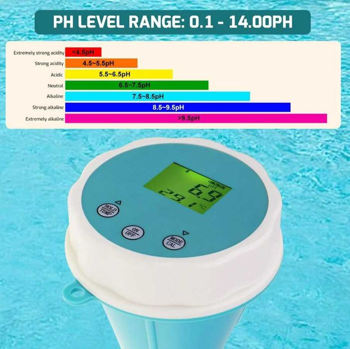 Monitor digital plutitor de apă 6 în 1 cu Bluetooth