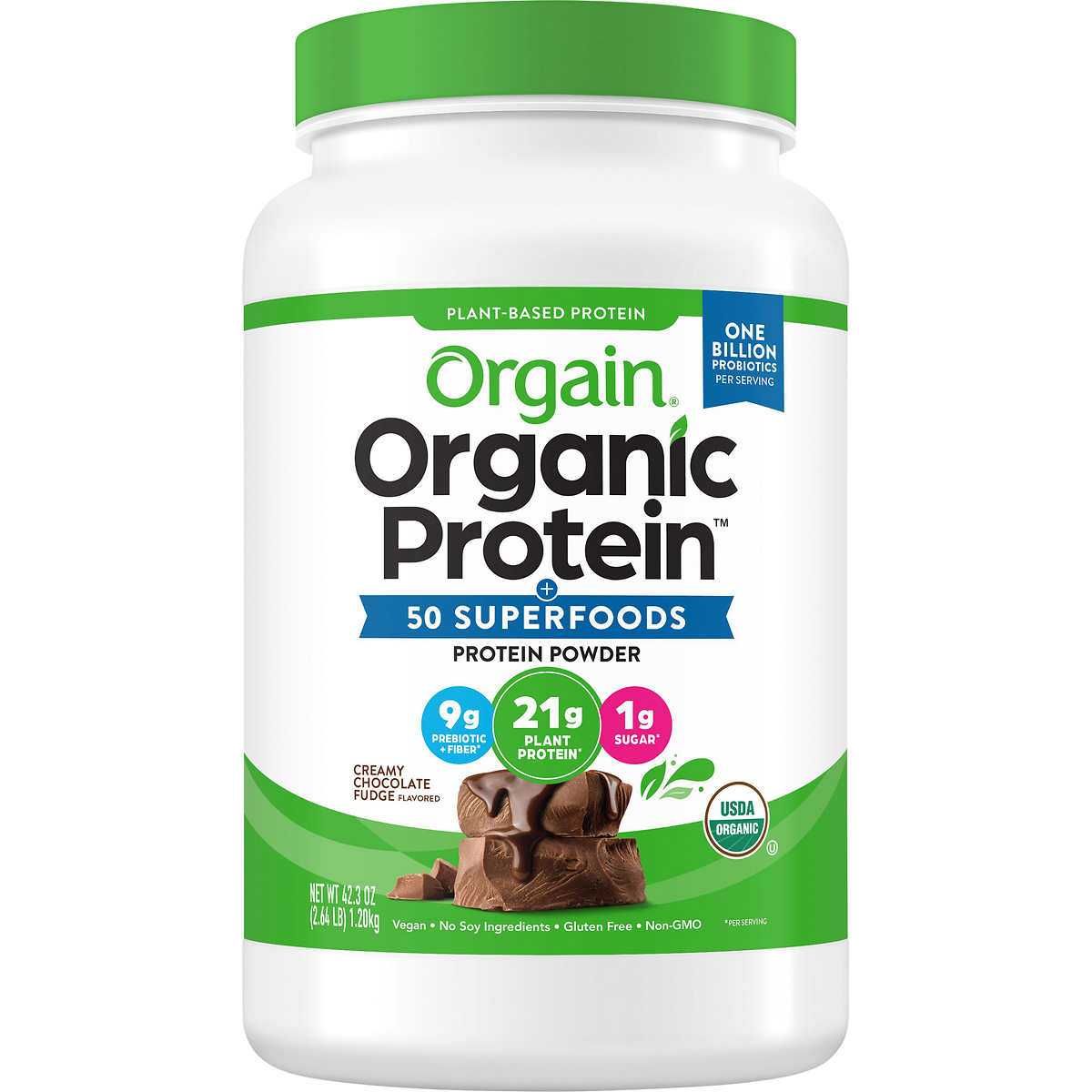 Протеин+ пробиотик (подходит для веганов) Orgain Organic Protein 1200г