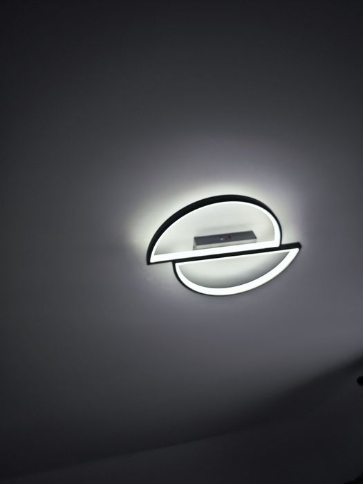 Lustra LED Diones cu Telecomanda, 64W, Metalic, 3000K/4000K/6000K, Neg