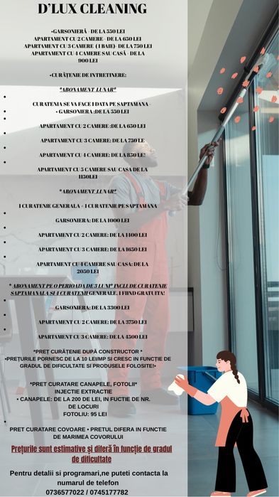 Servicii de curățenie profesională domestică si industrială
