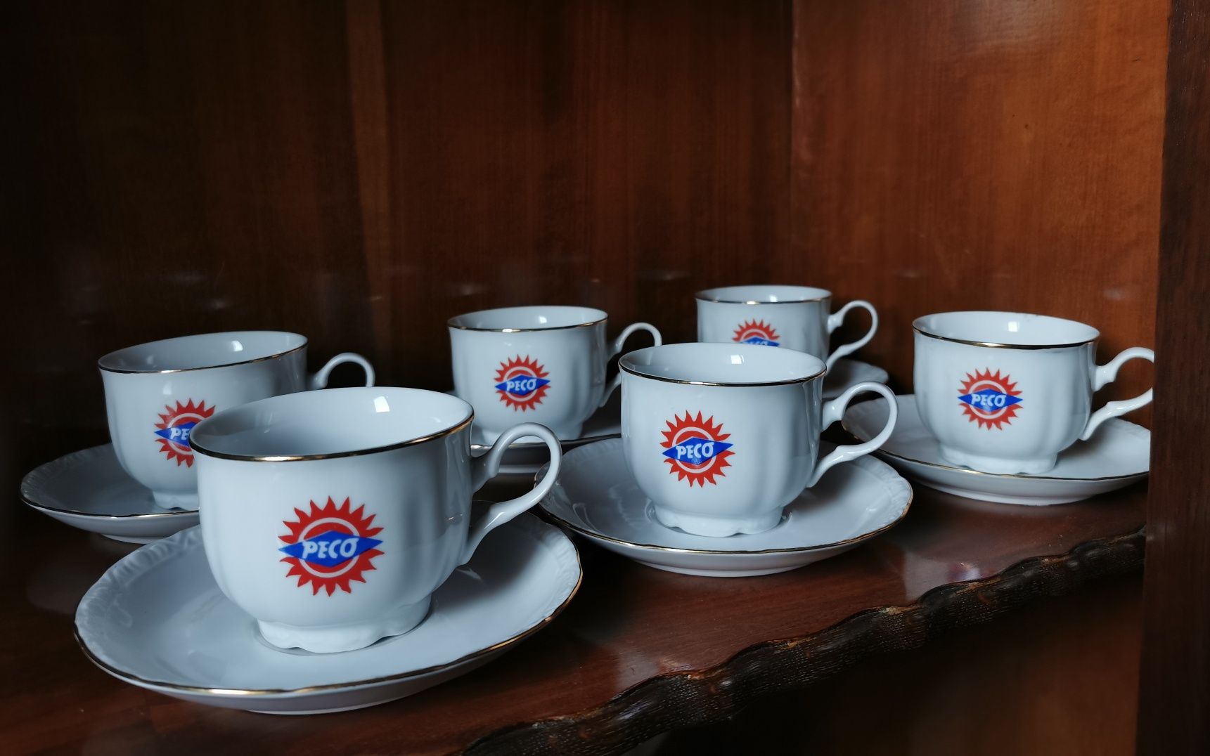 Set de 6 ceșcuțe PECO  de cafea, comunism UNICAT