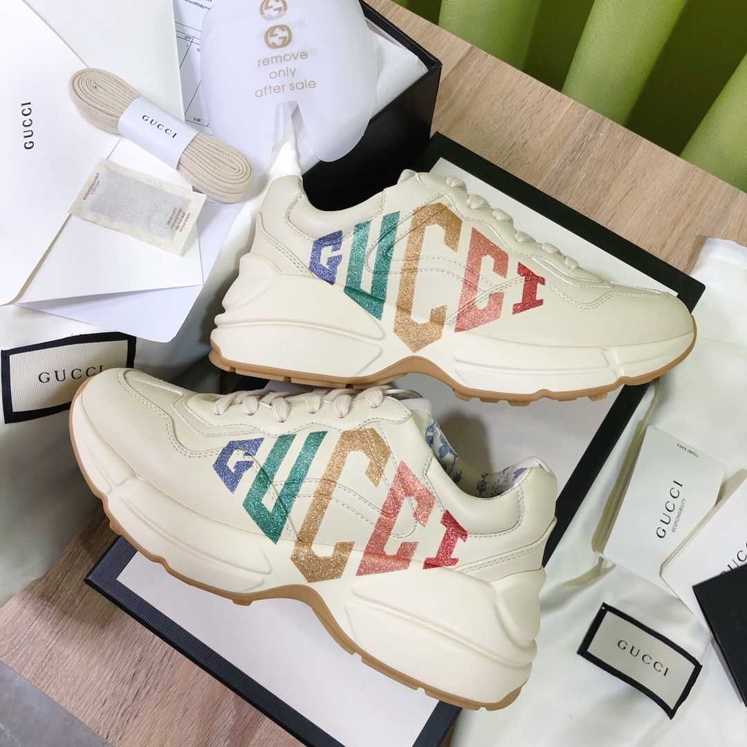 Adidasi Gucci Rhyton Glitter /marimi 35-40/ tip Premium