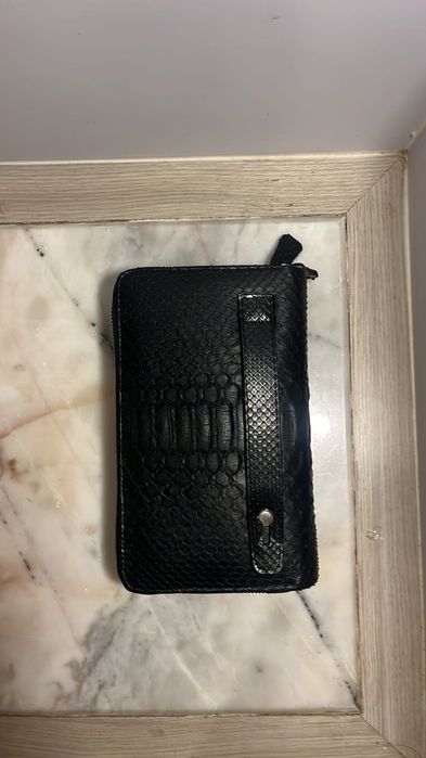 Мъжко портмоне от естествена кожа от питан