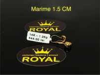Bijuteria ROYAL : Cercei AUR 14 K / 1.28 GR