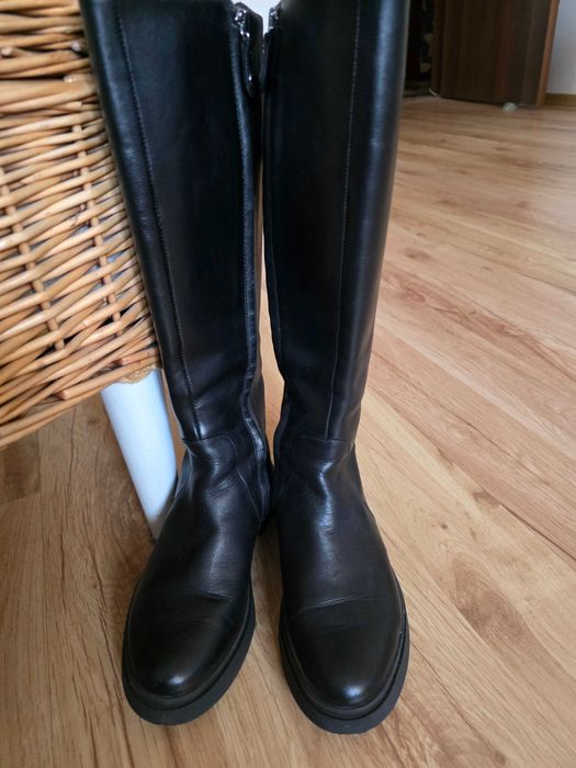 GEOX Ботуши кожени изцяло и отвътре