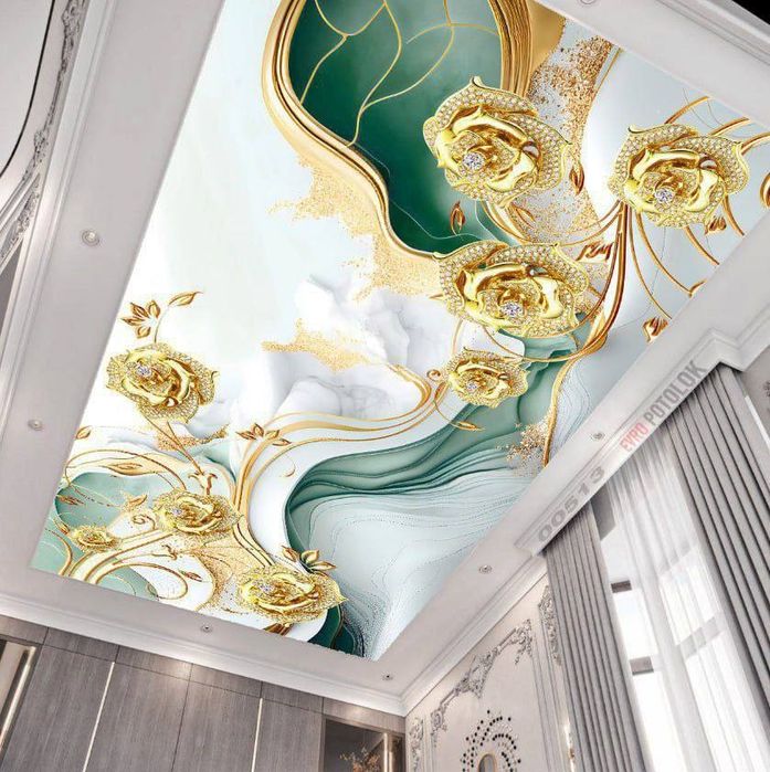 натяжной паталок фото обой хизмати