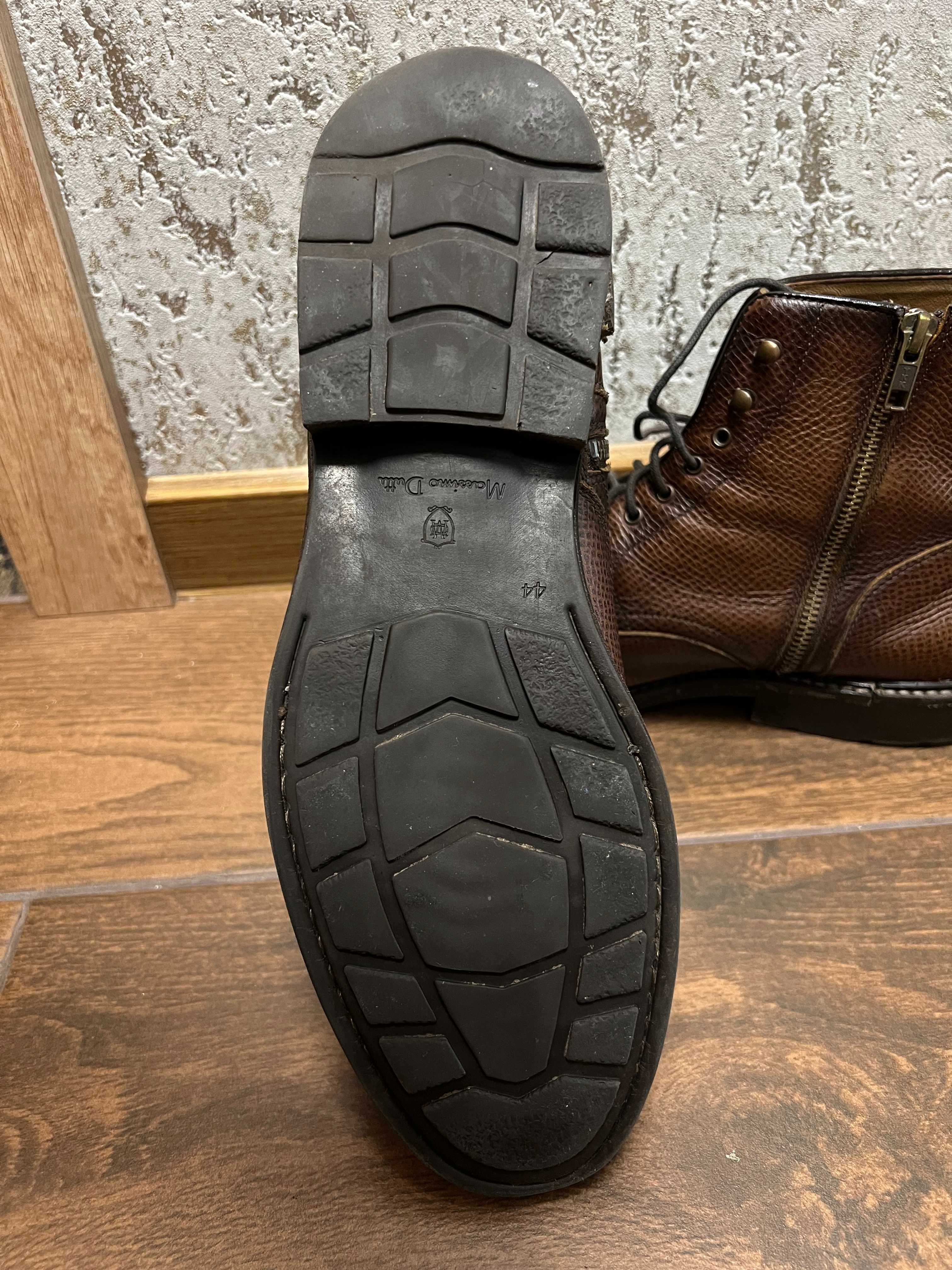 Мъжки зимни боти Massimo Dutti, естествена кожа, размер 44