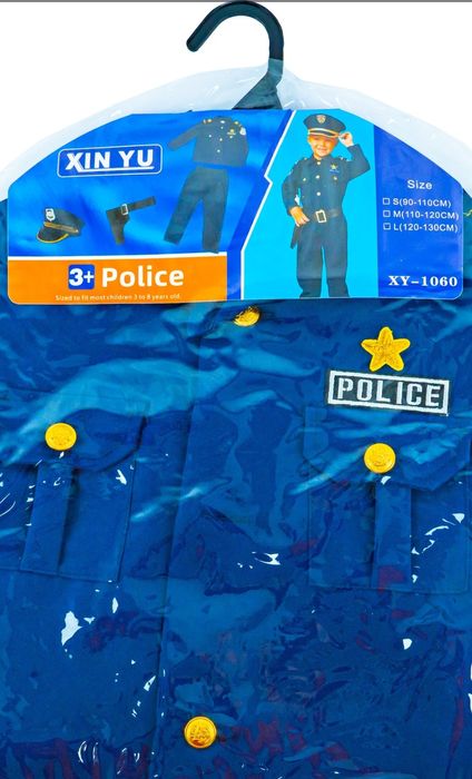 Детски костюм на Полицай + белезници и шапка