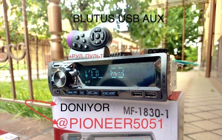 Pioneer +rul pultli fleshka blutusl aux ovoz balan 63 rangi 7 xil gm