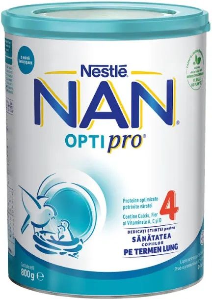 Lapte praf NAN 4 Optipro, 800g, Nestle
