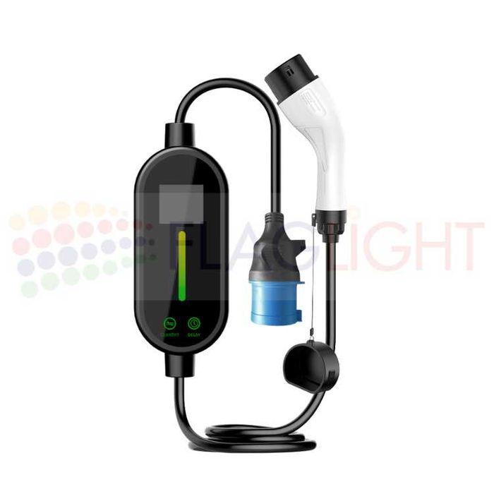 7kW 32A 220V Домашна Преносима Зарядна Станция за Електромобили Тип2