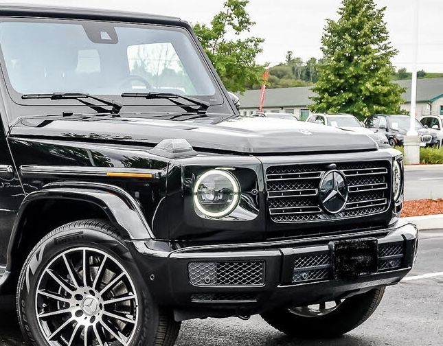 Grila fata si Ornamente faruri noi 2021 Mercedes G Class W463 bara