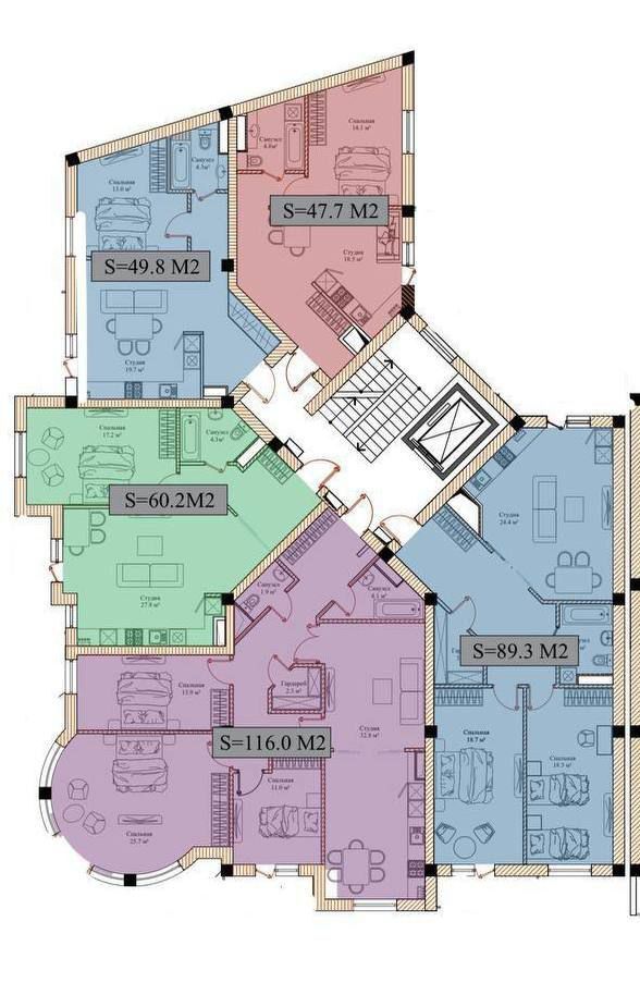 Продаётся 5 комнатная квартира в ЖК Caravan Avenue,метро БИЙ