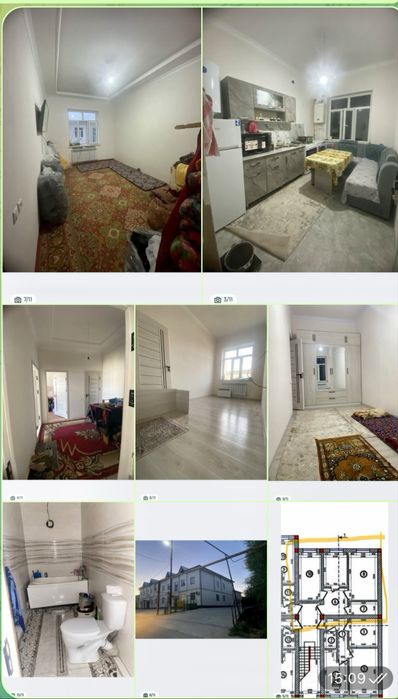 Yengi kadastrli 2-honalik 50m2 dom sotiladi 33300$ tayyor yashaladigan