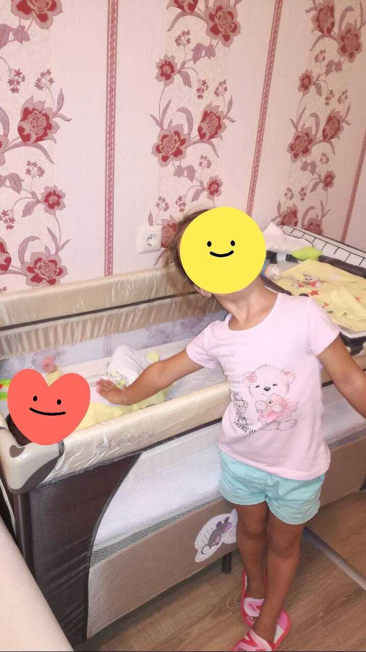 Детска сгъваема кошара с матрак