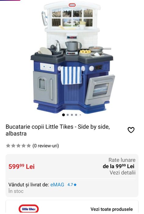 Bucatarie Little Tikes copii 3 4 5 ani in stare foarte buna