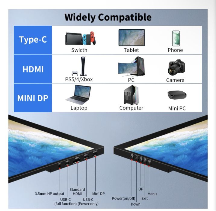 Monitor Portabil 16” 4K OLED Touch – Magedok PI-X9, stare excelentă