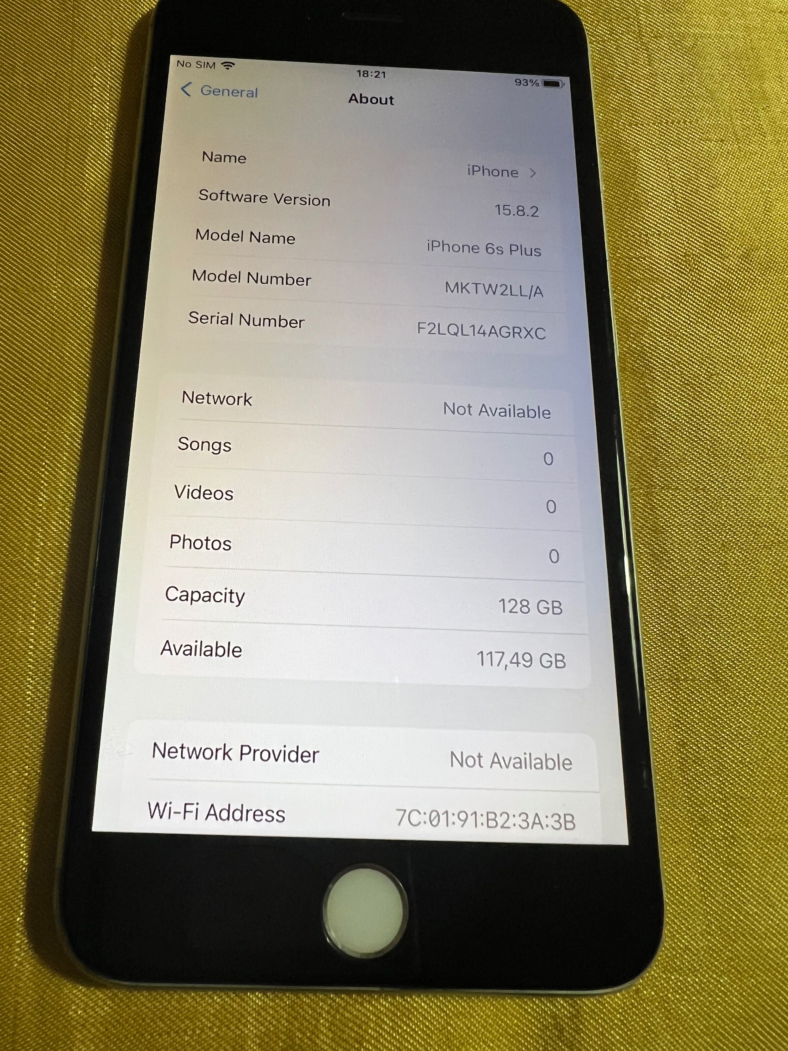 iPhone 6S Plus -128 GB,мод.А1634,Grey,зарядно
