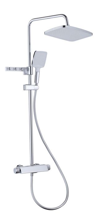 Душ система с термостат с висококачествен затварящ керамичен механизъм