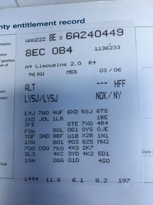 Cutie Viteze Manuala in 5 Trepte Audi A4 B7 2.0 ALT 131cp 2004 - 2008 Cod Piesa : HFF