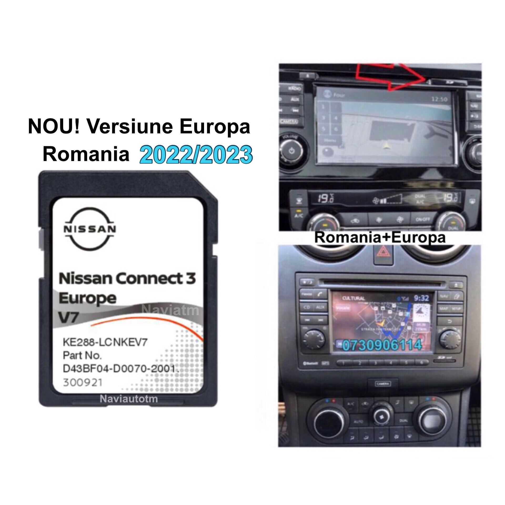 SD Card NISSAN Harta Navigatie NAVI LCN3 Juke Qashqai Note   2023