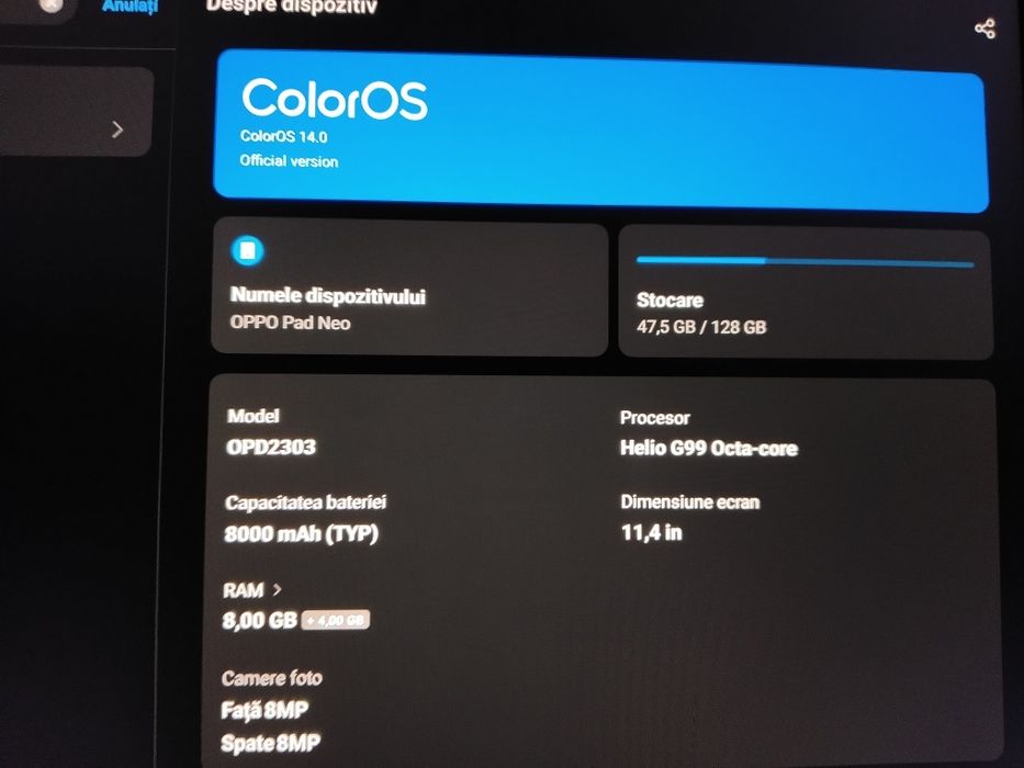 Tablets oppo schil cu iPhone 13 pro/samsung s 22 ultra