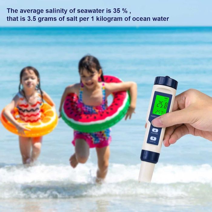 PH Meter 5-в-1 – PH/TDS/EC/Сол/Температура