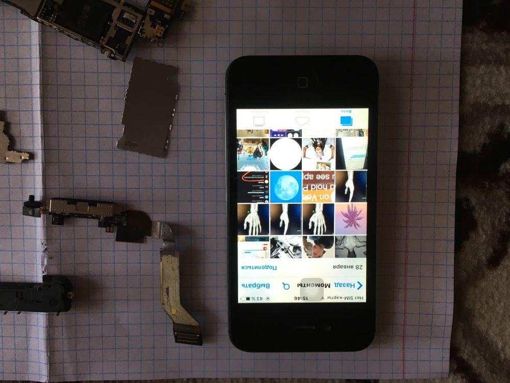 Iphone 4s hom blok knopka shlamidi