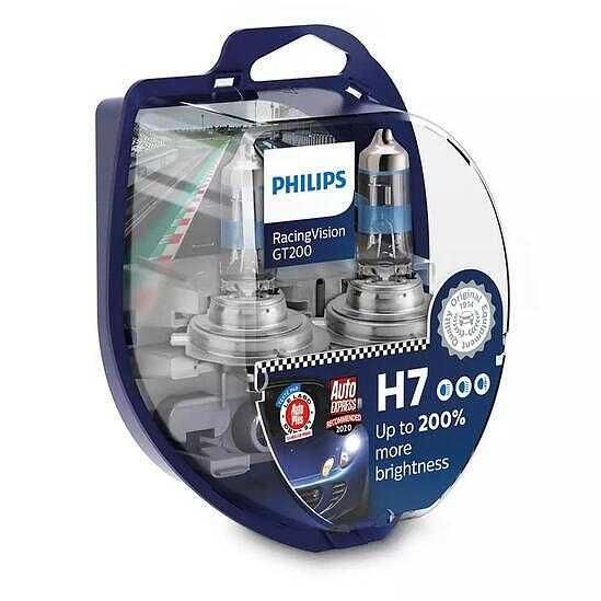 Автомобилни крушки Philips H7 Racing Vision, GT200, 12V, 55W