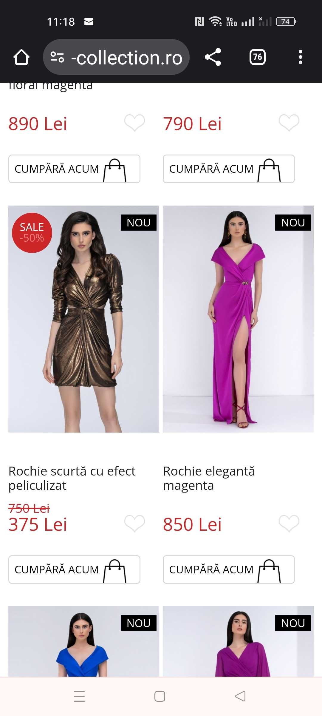 Rochie Magenta  Leonard Collection