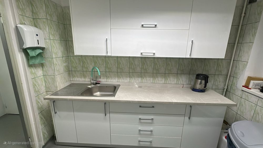 Mobila bucatarie mdf alb lucios