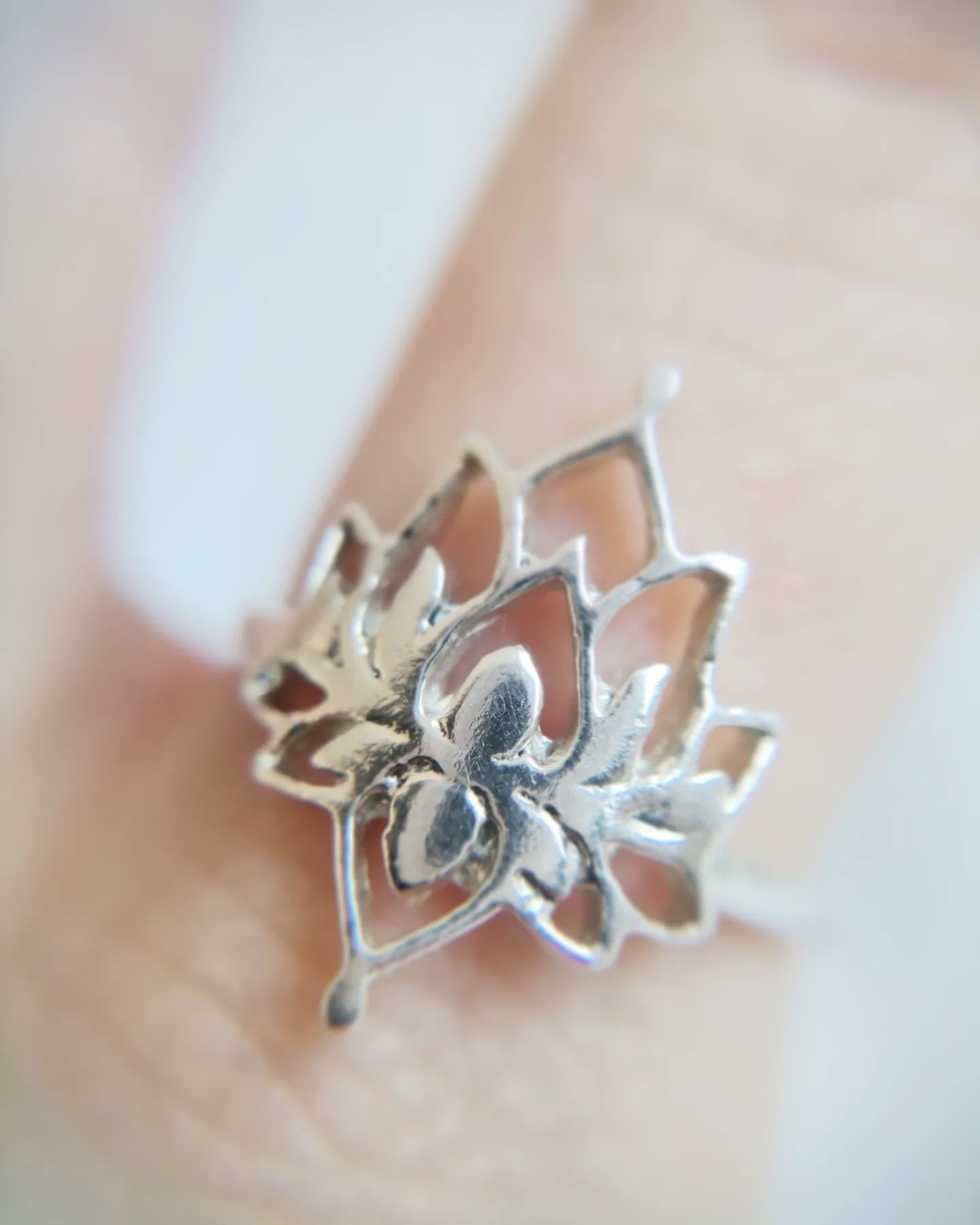 Inel din argint 925 Floare de Lotus
