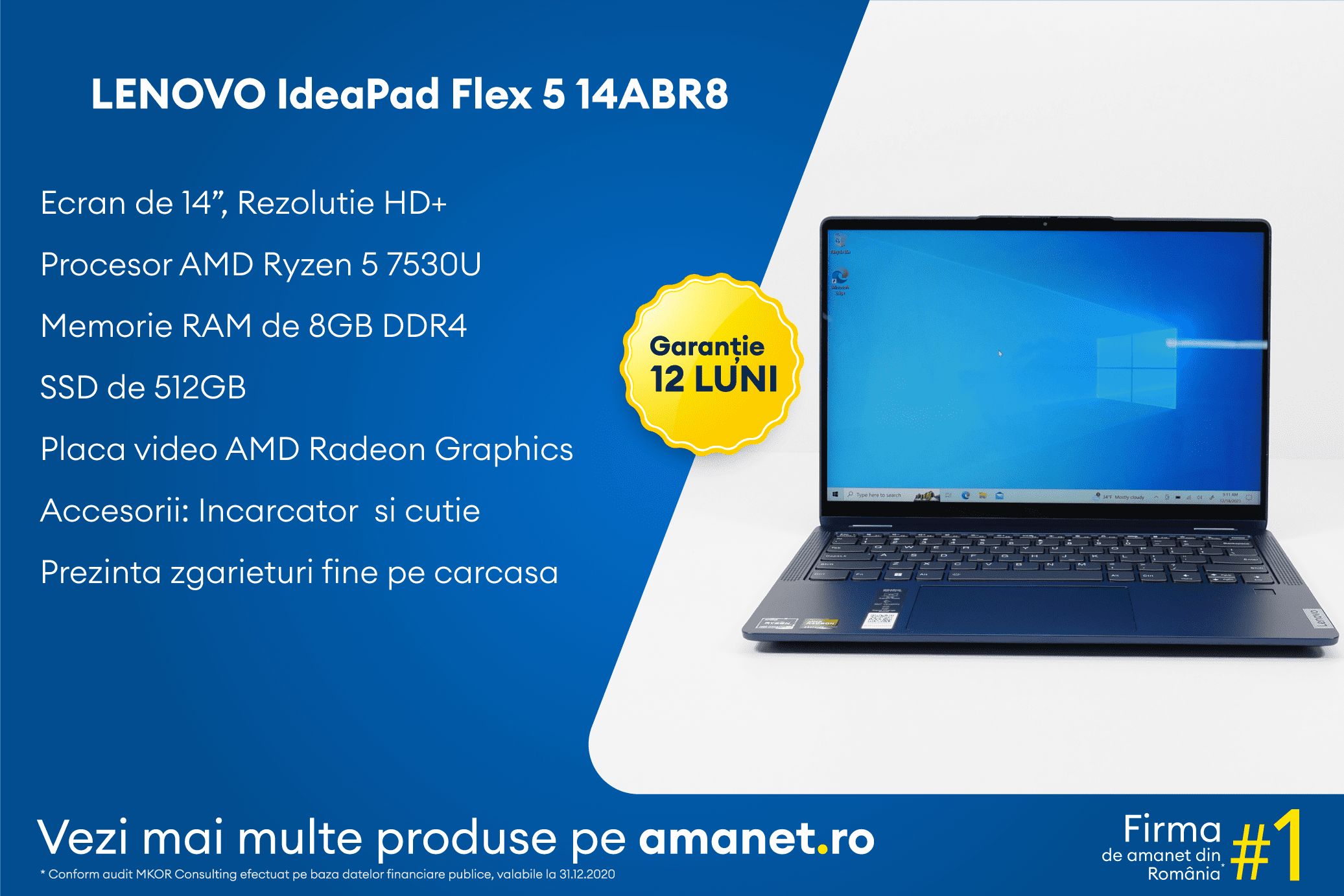 Laptop Lenovo IdeaPad Flex 5 14ABR8 - BSG Amanet & Exchange