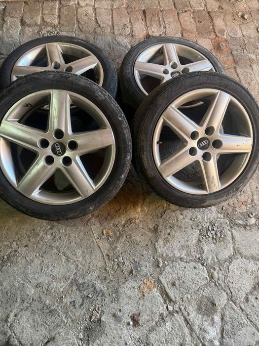 17-ки джанти за ауди (оригинални за марката)+ гуми(летни нови)