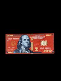 Bancnota colectie cadou decorativa 100 Dolari SUA Red Edition