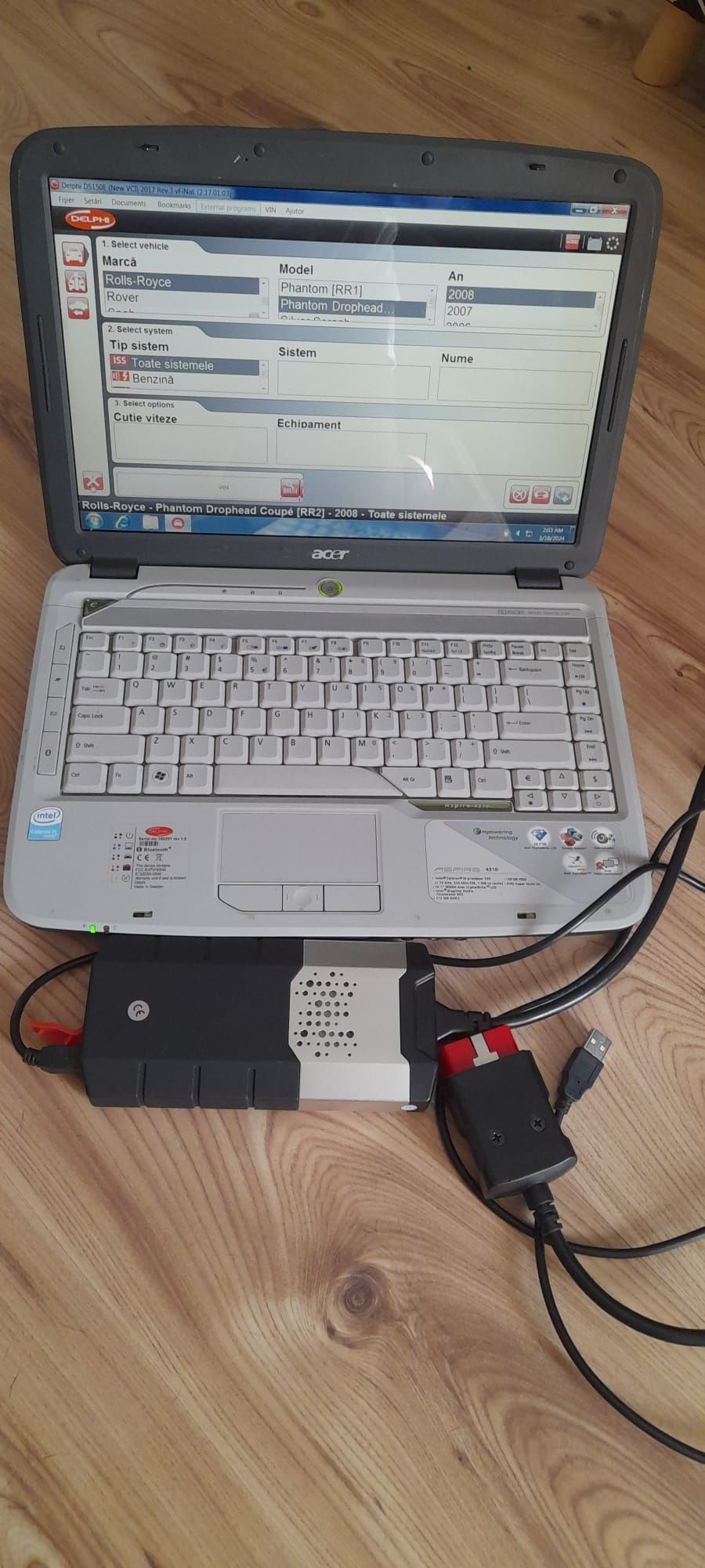Tester + laptop Delphi Multimarca